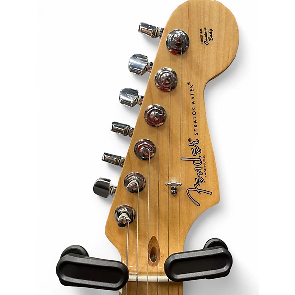 Used Fender American Standard Stratocaster Black Solid Body Electric Guitar