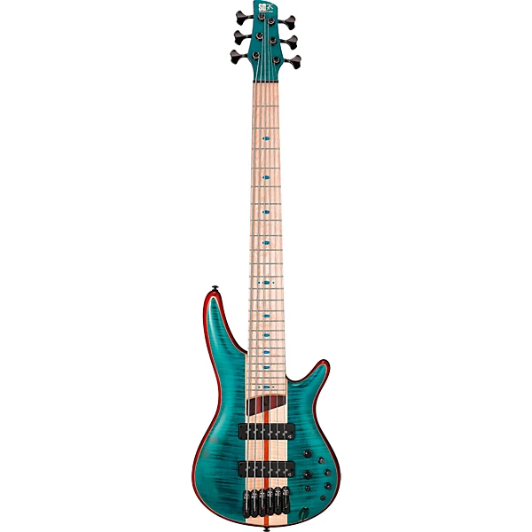 Premium SR1426B 6 String Electric Bass Guitar Caribbean Green Low Gloss