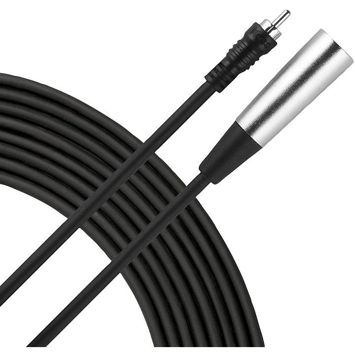 Essential Interconnect Cable RCA Male to XLR Male 10 ft Black