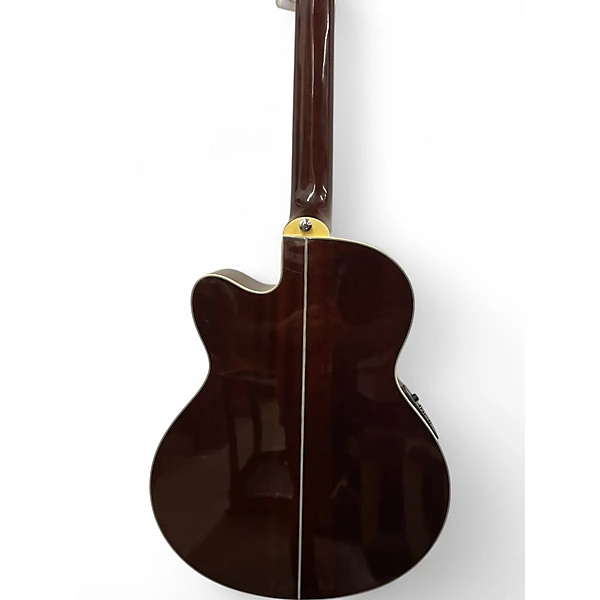 Ibanez Used Ibanez AEB10E Wine Red Acoustic Bass Guitar.gc