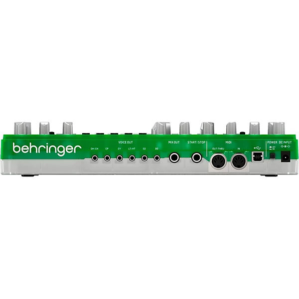 Behringer RD 6 LM Analog Drum Machine Green Translucent Level 1 M09487004000000.gc