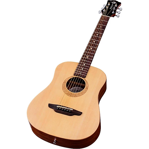 Muse Safari Series Spruce 3 4 Dreadnought Travel Acoustic Guitar Natural