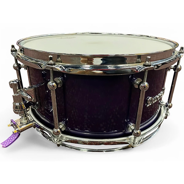 Dunnett Used Dunnett 65X13 Classic Stainless Steel Snare Purple Drum.gc