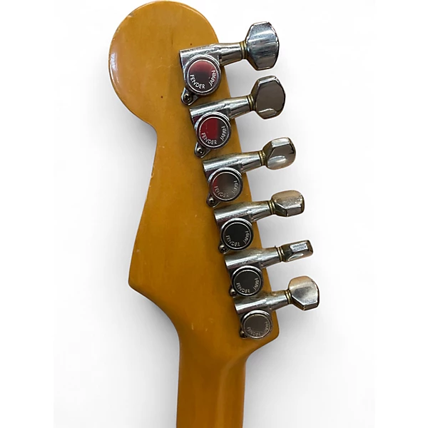 Vintage 1980s Squier Contemporary Stratocaster HSS Red Solid Body Electric Guitar