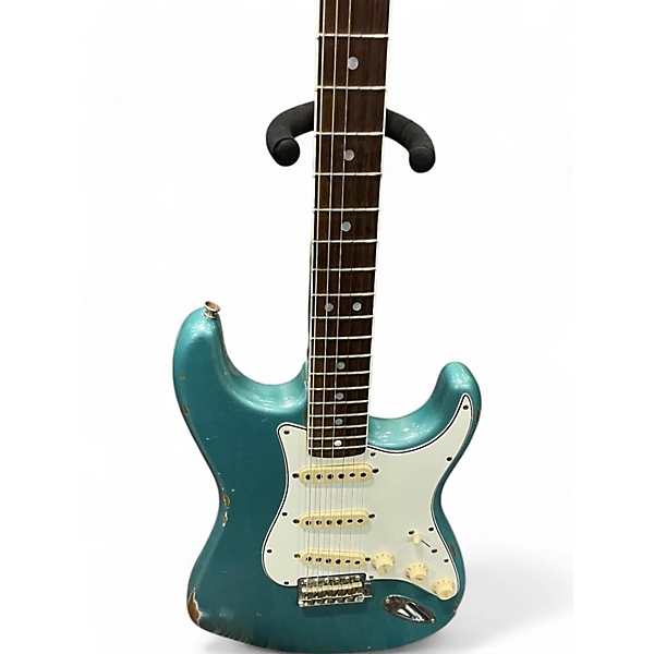 Fender Used Fender custom show 67 stratocaster relic aged firemist silver Solid Body Electric Guitar.gc