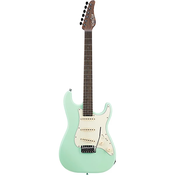 Schecter Guitar Research Custom Shop Nick Johnston Traditional Electric Guitar Atomic Green Mint Green Pickguard