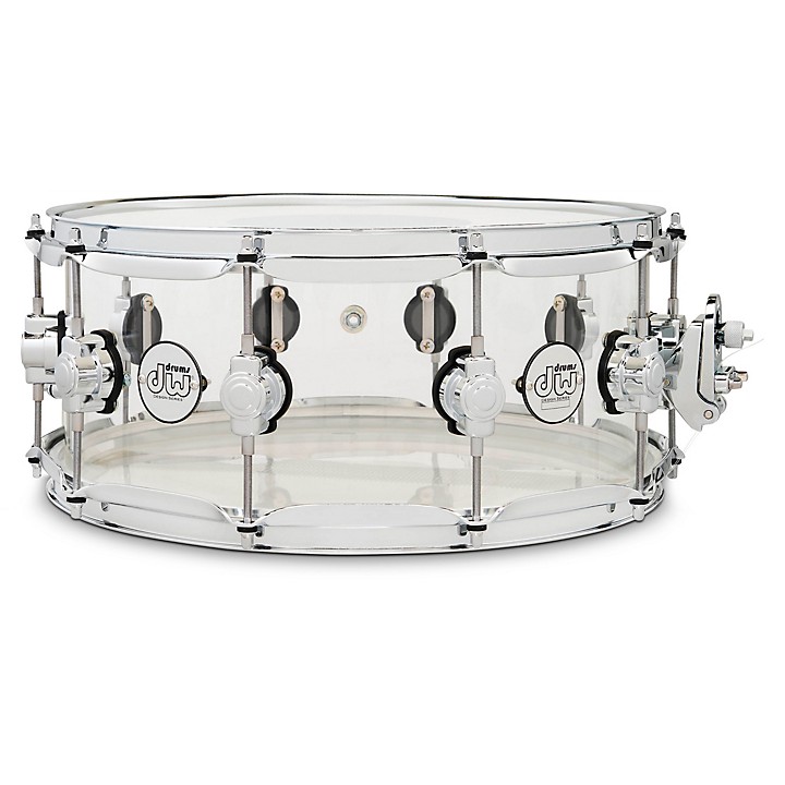 Design Series Acrylic Snare Drum With Chrome Hardware