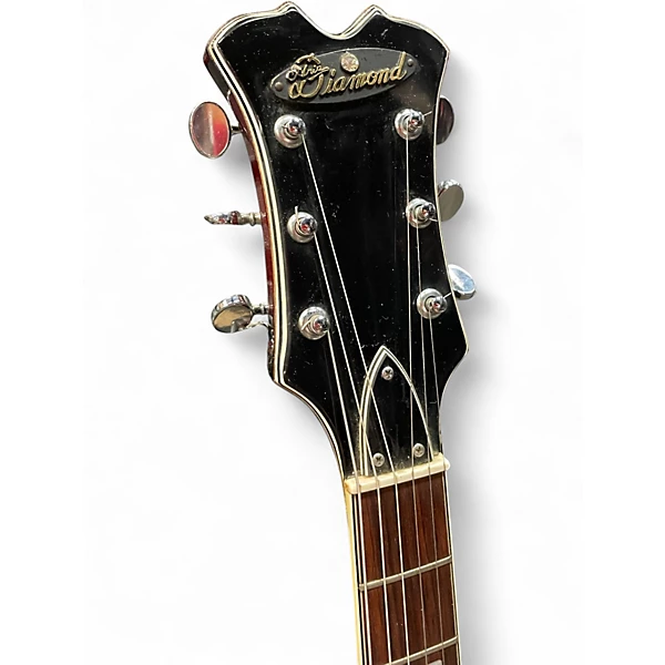 Vintage 1970s Aria DIAMOND 1202 RED BURST Hollow Body Electric Guitar