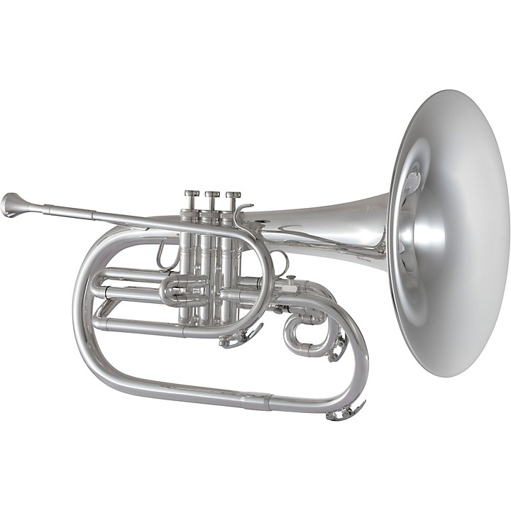 KMH611 Ultimate Series F Marching French Horn Silver plated