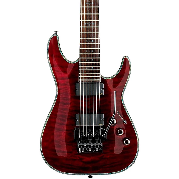 Schecter Guitar Research Hellraiser C 7 FR 7 String Electric Guitar Black Cherry