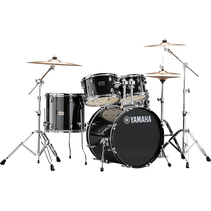 Rydeen 5 Piece Shell Pack with 20 in Bass Drum Black Glitter