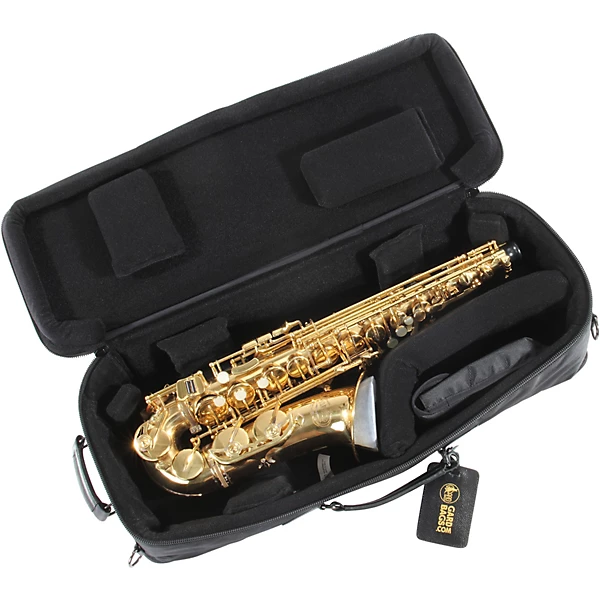 Compact Alto Saxophone Gig Bag Synthetic with Leather Trim