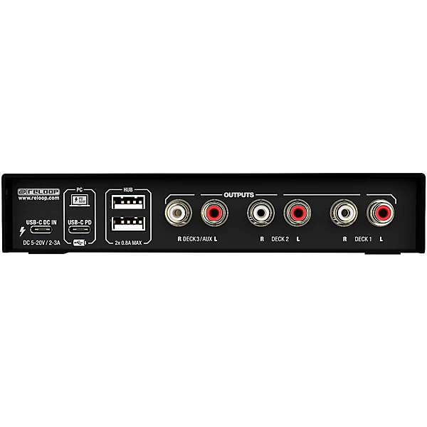 Reloop Flux 6x6 In Out USB C DVS Interface for Serato DJ Pro Level 1 Black M02819004000001.gc