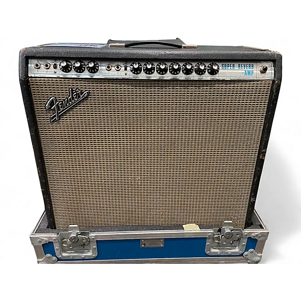 Vintage 1970s Fender Super Reverb 4x10 Tube Guitar Combo Amp