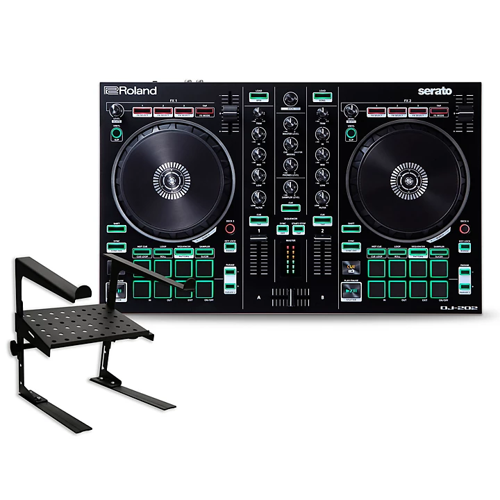 DJ 202 DJ Controller with Laptop Stand