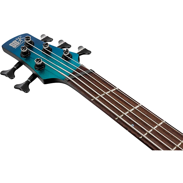 Ibanez SRMS725 5 String Multi Scale Electric Bass Guitar Blue Chameleon