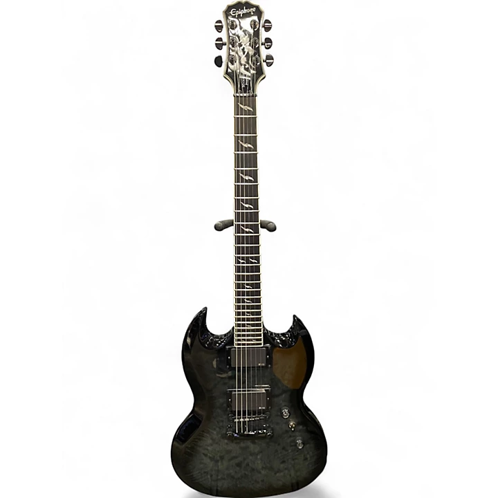 Epiphone Used Epiphone SG Prophecy Custom GX Midnight Ebony Solid Body Electric Guitar