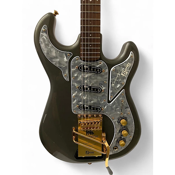 Used Burns The Legend Gloss Grey Solid Body Electric Guitar