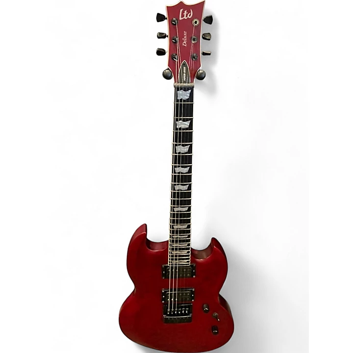 Used ESP LTD Viper 1000 Deluxe Red Solid Body Electric Guitar