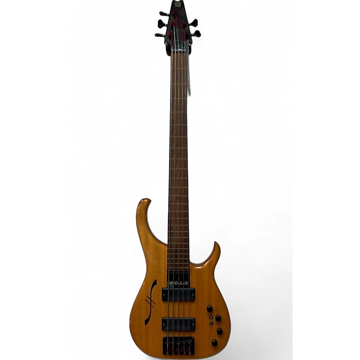 Modulus Guitars Used Modulus Guitars Q5 Quantum 5 String Fretless Semi Hollow Electric Bass Guitar.gc