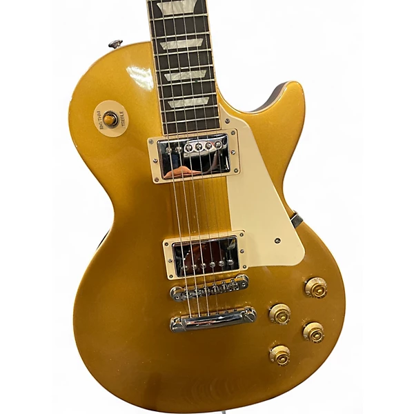 Gibson Used Gibson LES PAUL 50S STANDARD GOLDTOP Gold Top Solid Body Electric Guitar.gc