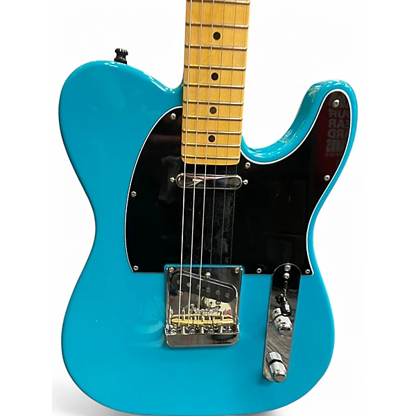 Used Fender American Professional II Telecaster Miami Blue Solid Body Electric Guitar