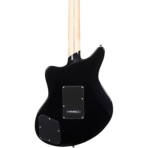 D'Angelico Deluxe Series Bedford Electric Guitar with Tremolo Tailpiece Black