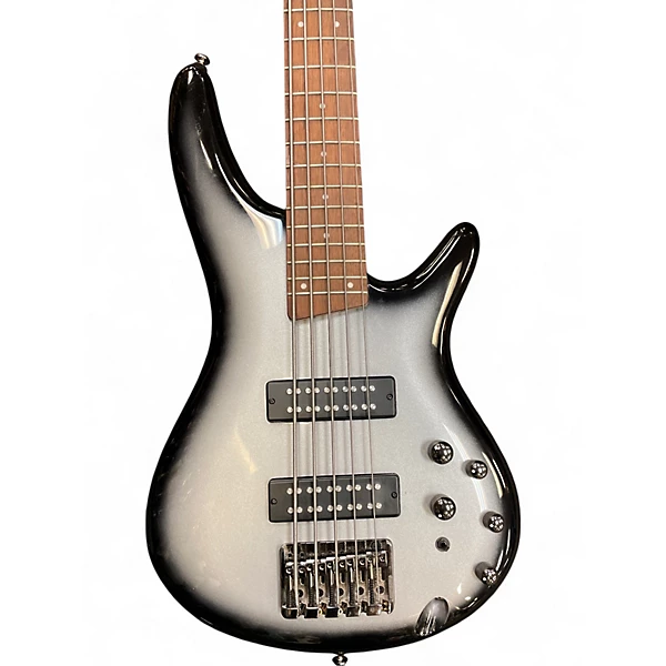 Used Ibanez SR305 5 String Silverburst Electric Bass Guitar