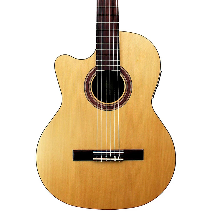 Kremona Rondo Thin Line Left Handed Classical Acoustic Electric Guitar Natural