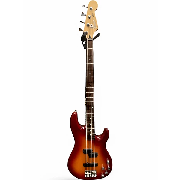 Used Fender Zone PJ bass Cherry Sunburst Electric Bass Guitar