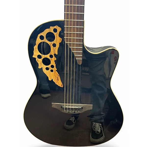Used Ovation 1778TX 5 Elite Black Acoustic Electric Guitar