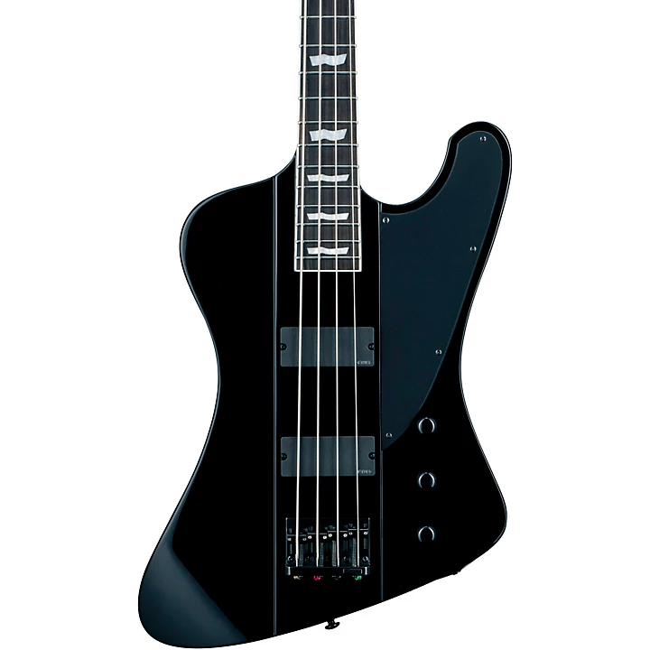 Phoenix 1004 Electric Bass Black Black Pickguard