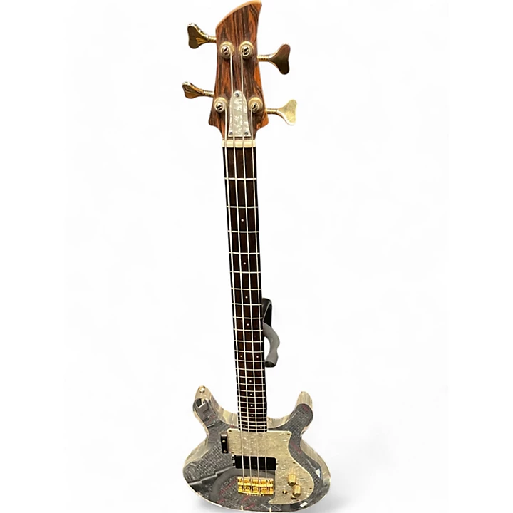 Vintage 1970 Ampeg Dan Armstrong Bass Natural Electric Bass Guitar