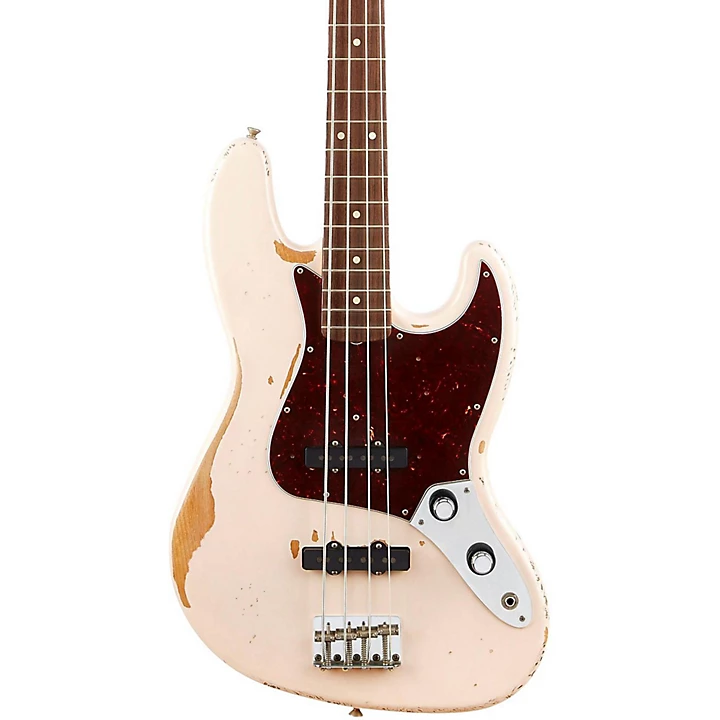 Fender Flea Signature Road Worn Jazz Bass Level 2 Shell Pink