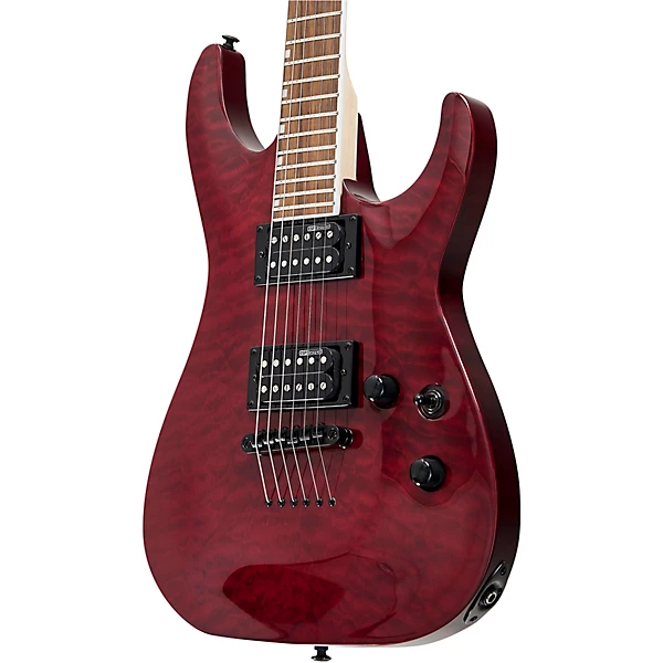 LTD MH 200QM NT Electric Guitar See Thru Black Cherry