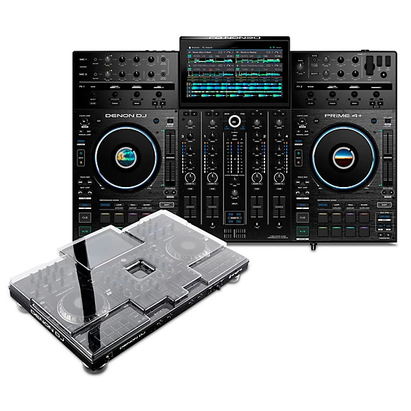 Denon Prime 4 and Decksaver Cover Bundle