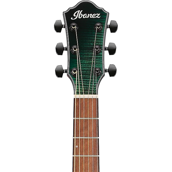 AEWC32FM Thinline Acoustic Electric Guitar Dark Green Sunset Fade
