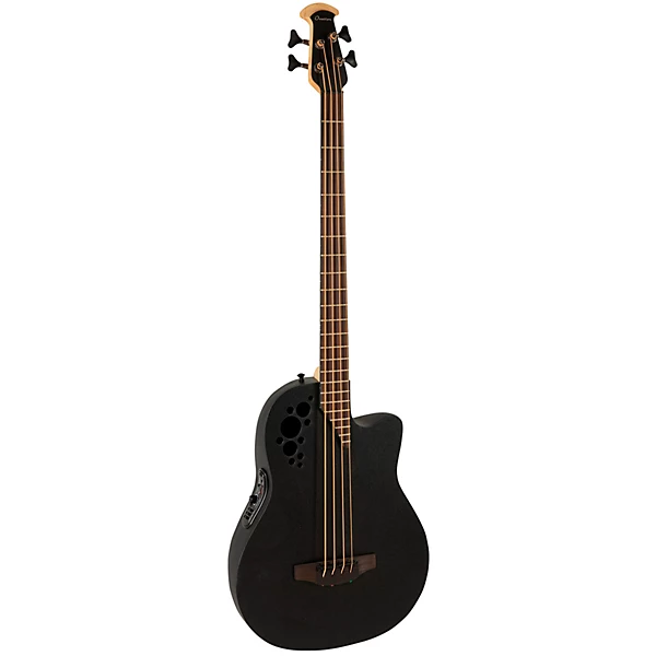 B778TX 5 G Pro Series Elite TX Mid Depth Acoustic Electric Bass Guitar Textured Black