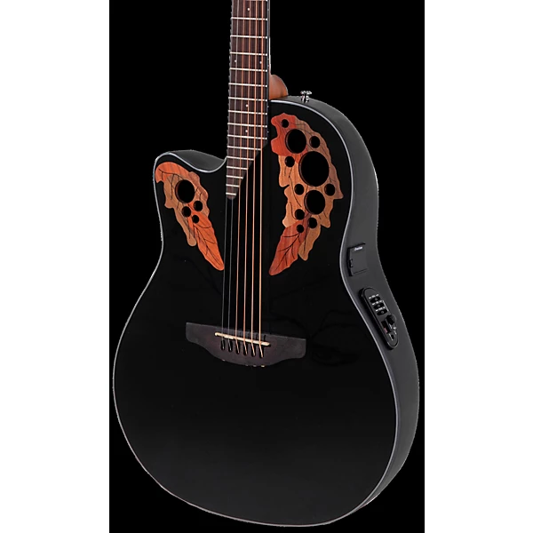 CE44L Celebrity Series Elite Mid Depth Left Handed Acoustic Electric Guitar Black