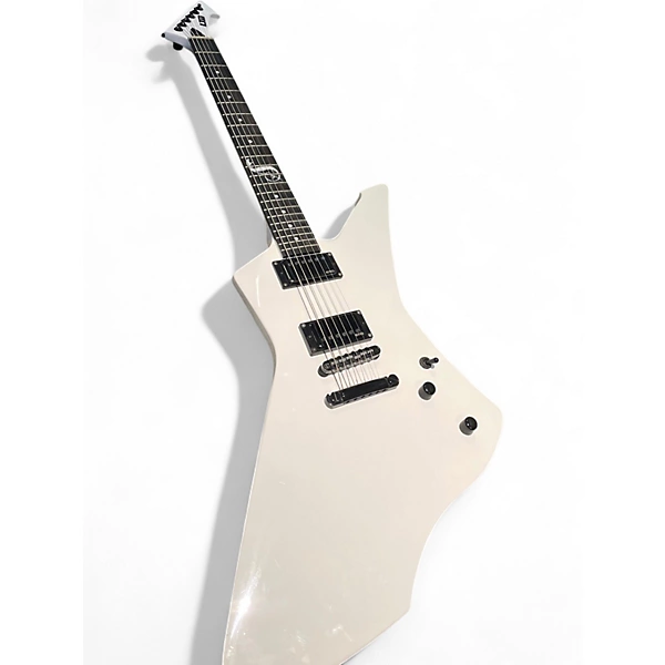 ESP Used ESP LTD Snakebyte Explorer Classic White Solid Body Electric Guitar.gc