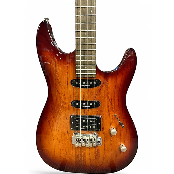 Used Laguna LE300A Swamp Ash VINTAGE BURST Solid Body Electric Guitar