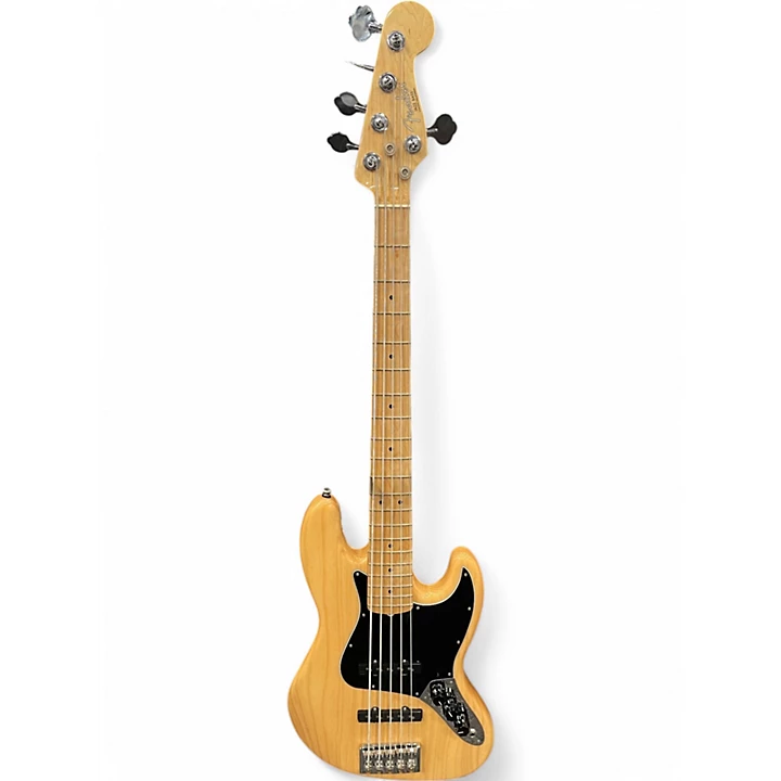 Used 2019 Fender American Professional Jazz Bass V Natural Electric Bass Guitar