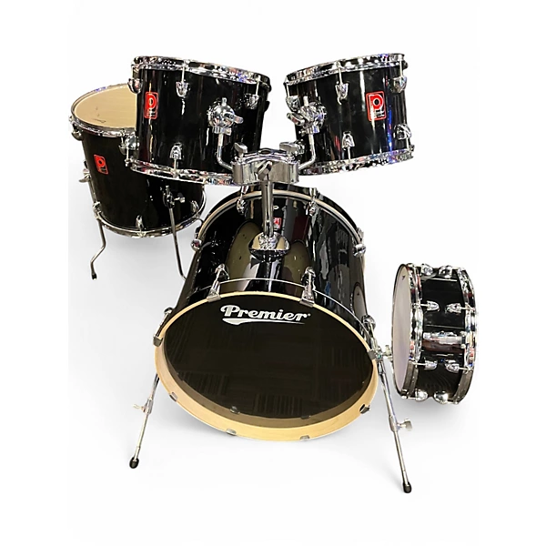 Premier Used Premier 4 Piece REVOLUTION BLACK Drum Kit.gc