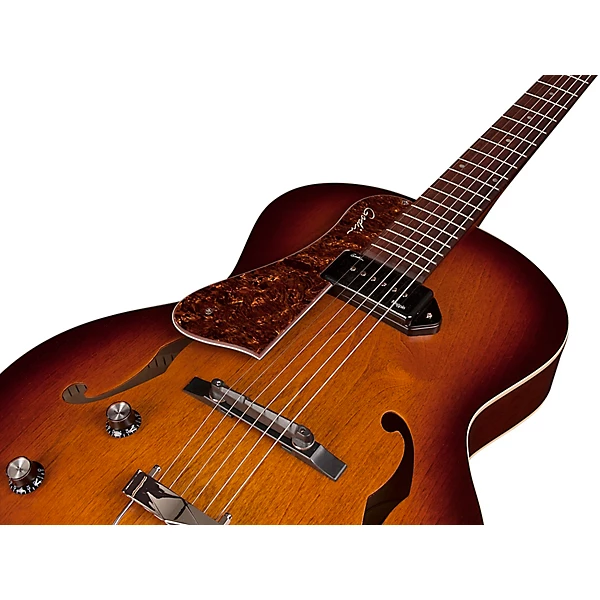 Left Handed 5th Avenue Kingpin P90 ElectrIc Guitar Cognac Burst