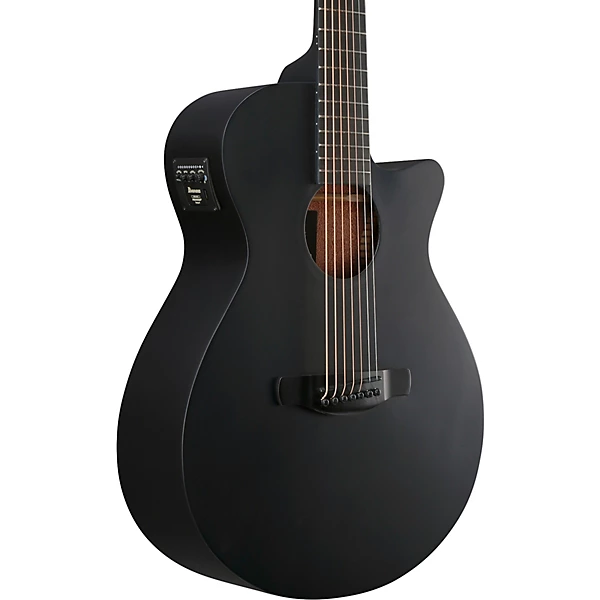 Ibanez AEG721 7 String Grand Concert Acoustic Electric Guitar Blackout Flat