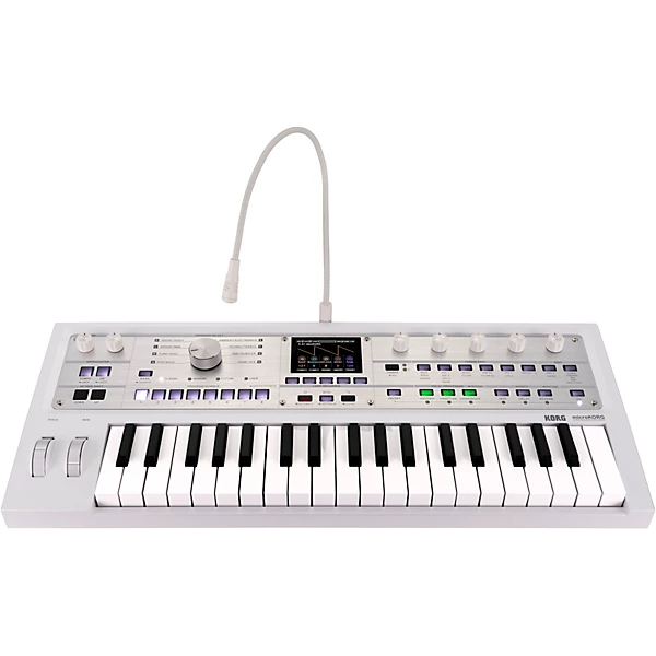 microKORG 2 Keyboard Synthesizer Vocoder Limited Edition White