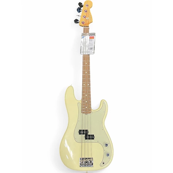 Fender Used 2019 Fender American Professional Precision Bass White Electric Bass Guitar.gc