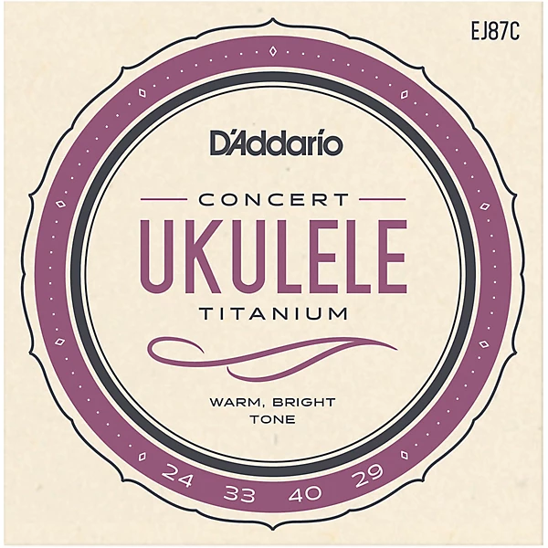 EJ87C Titanium Concert Ukulele Strings