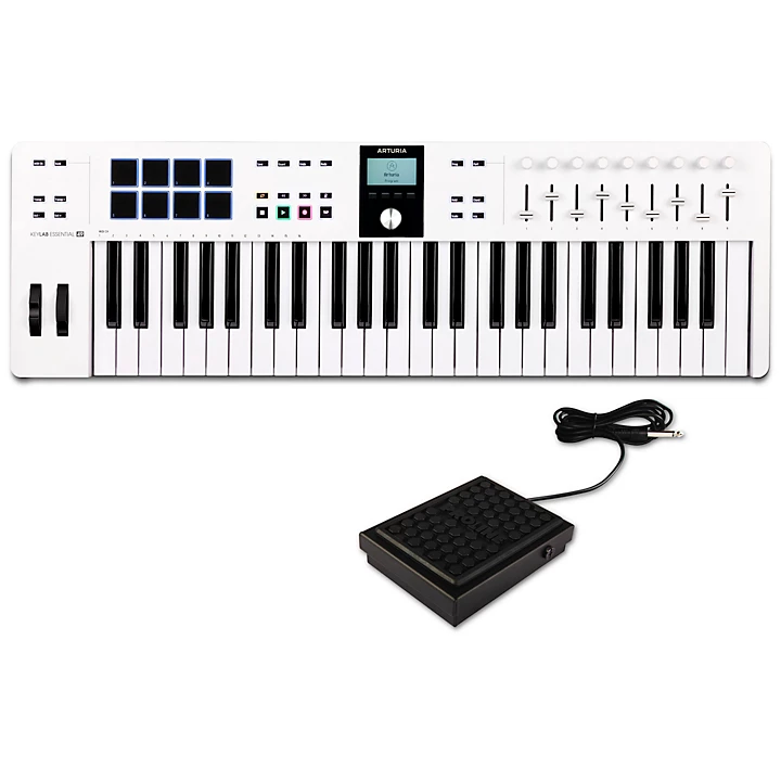 KeyLab Essential 49 mk3 Keyboard Controller With Sustain Block White