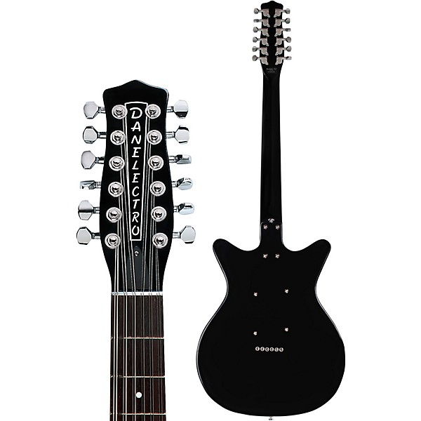 Danelectro 12 String Electric Guitar Black